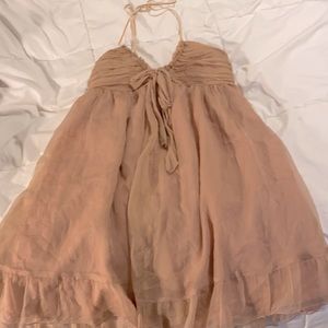 Silk babydoll dress